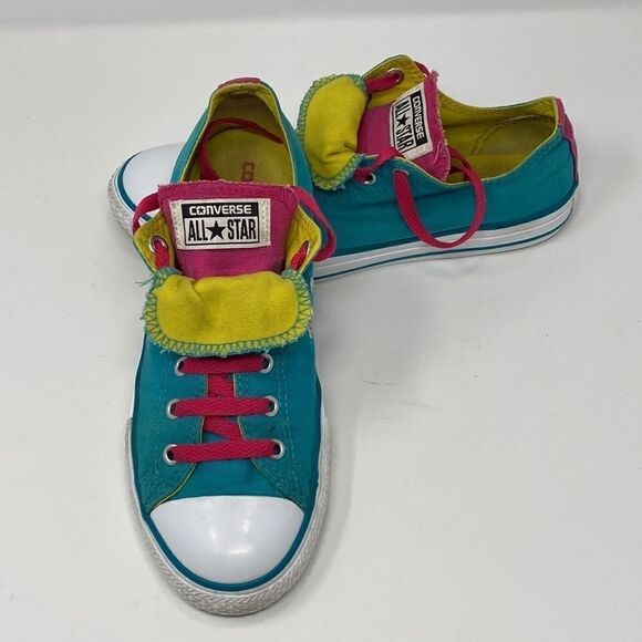 Converse Chuck Taylor All Star Colour Block Double Tongue Sneakers - Picture 2 of 13